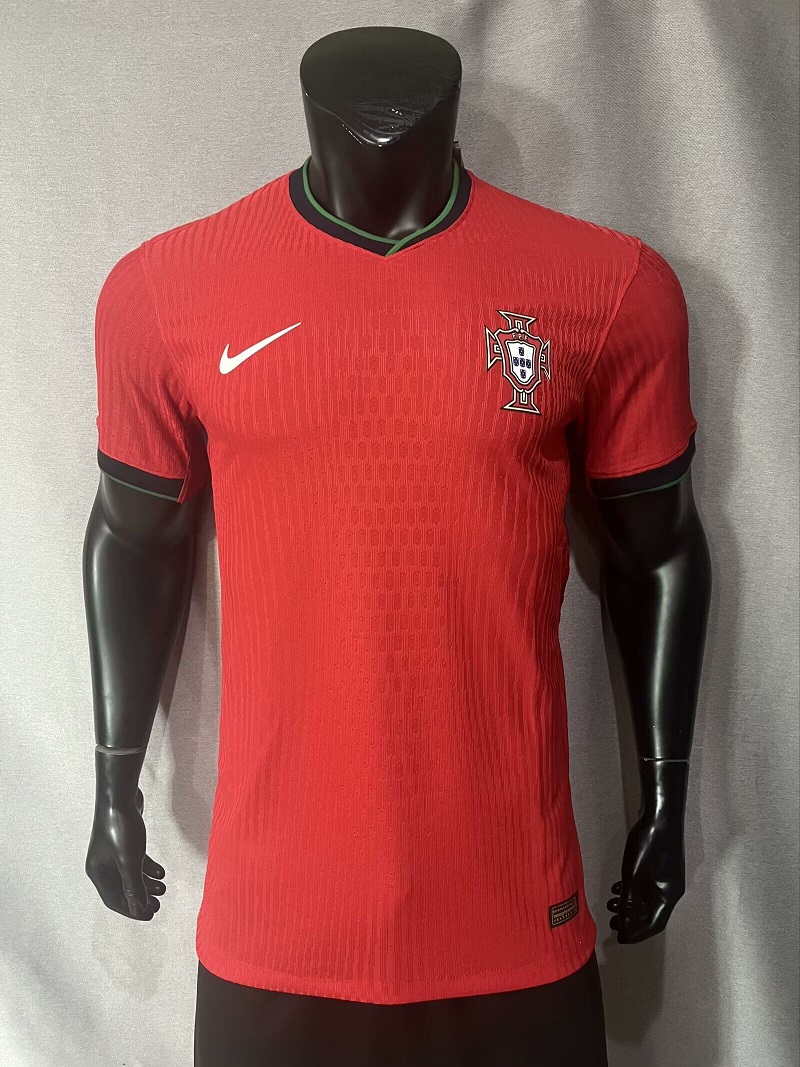 AAA Quality Portugal 2024 Euro Home Soccer Jersey(Player)